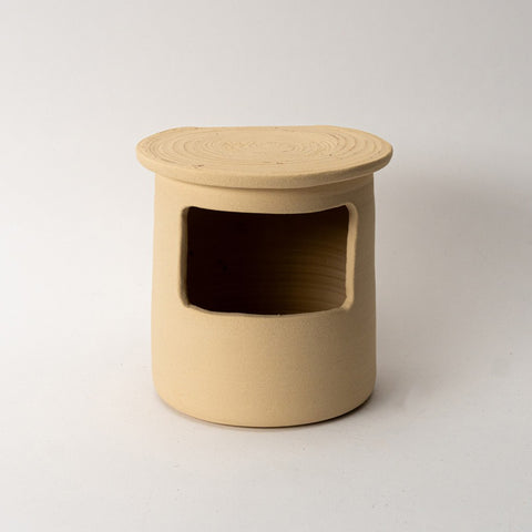 Handgemaakte keramieken voederpot voor in de tuin – Ceramics for Nature