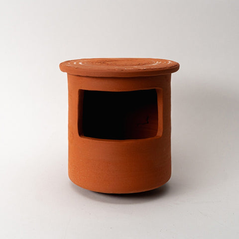 Handgemaakte keramieken winterkoningpot voor in de tuin – Ceramics for Nature